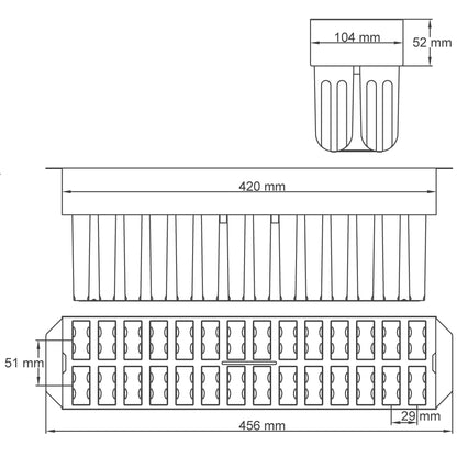 Mold Brilis For Ice Pops with 28 cavities 66ml / 2.2oz