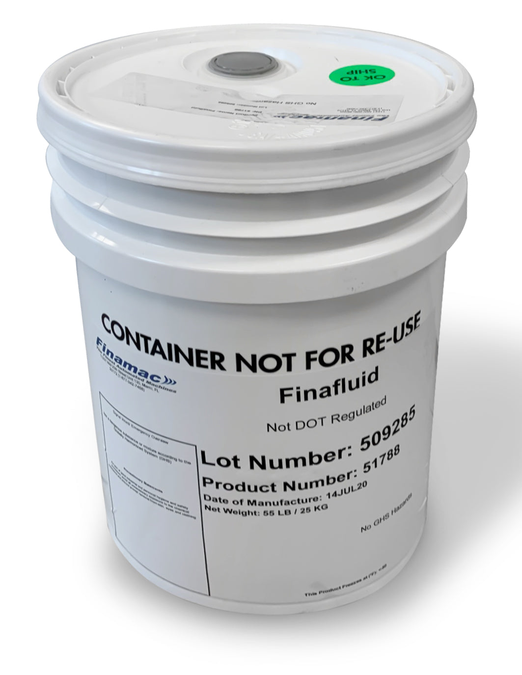 Food Grade FinaFluid 19 Liters/5 Gallon Pail