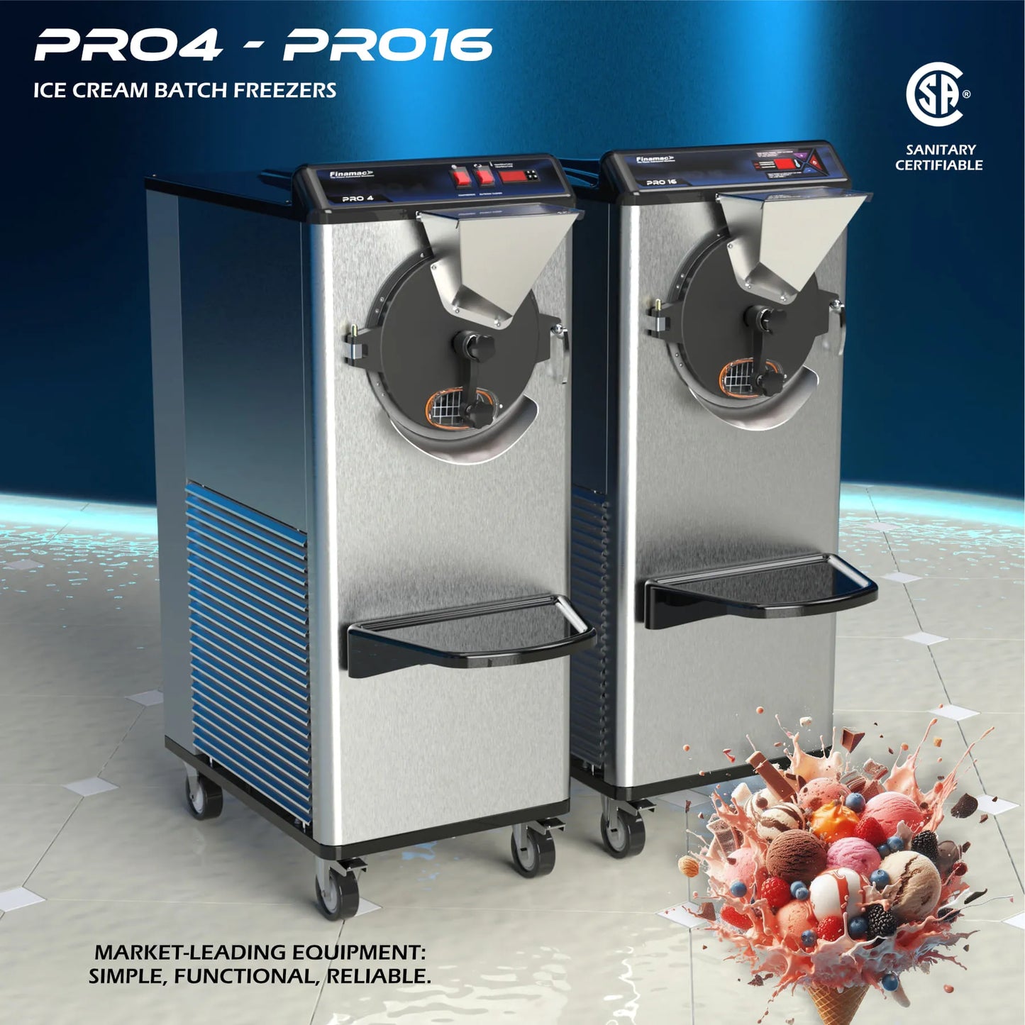 Pro 16 - Artisanal Ice Cream/Gelato Machine