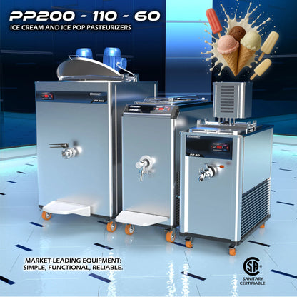 PP 200 - Pasteurizer and Homogenizer for Ice Cream and Ice Pops